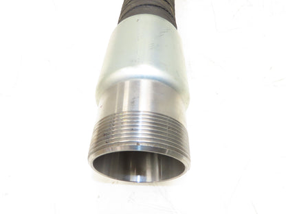 Thermoid Transporter Truck Tank Fuel Hose 3"ID x 54"L Ebonite 3"NPT 150PSI