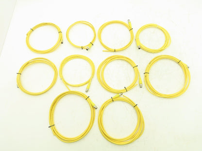 Woodhead 884030D01M050 Micro-Change M12 5 Foot 4-pin Male 4-wireCable Lot of 10