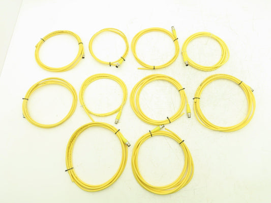 Woodhead 884030D01M050 Micro-Change M12 5 Foot 4-pin Male 4-wireCable Lot of 10