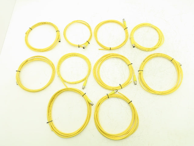 Woodhead 884030D01M050 Micro-Change M12 5 Foot 4-pin Male 4-wireCable Lot of 10
