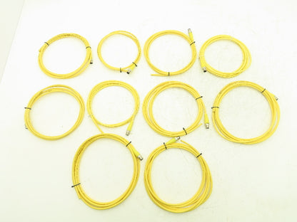Woodhead 884030D01M050 Micro-Change M12 5 Foot 4-pin Male 4-wireCable Lot of 10