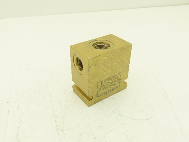 Vickers 31502 31502 Hydraulic Manifold 4-Way 1/4 & 1/2" Flared Threads