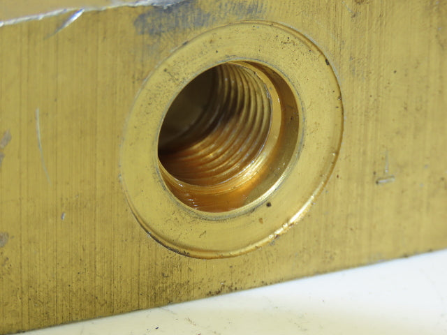 Vickers 20207B 20207B Hydraulic Manifold 5-Way 1/4 & 1/2" Flared Threads