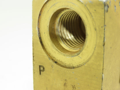 Vickers MCD-3953 Hydraulic Manifold 4-Way 1/4 & 1/2" Threads