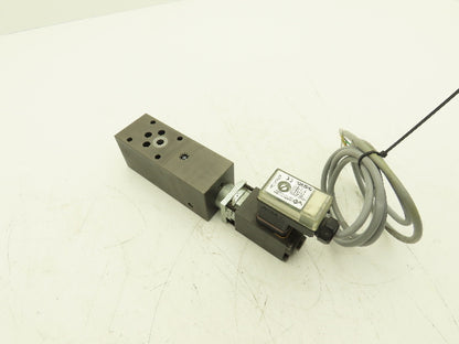 Wandfluh MVPSA06-A-100 Proportional Pressure Relief Valve 24V Solenoid PI35V-G24