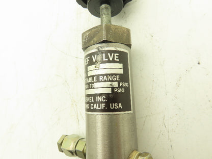 Haskel Inc. Relief Valve 1000 PSIG 1/4" Flared Fittings