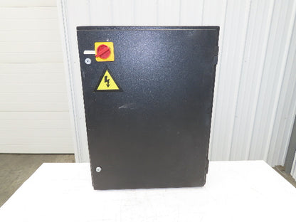 Aluminum Electrical Enclosure Control Panel 26x20x8" Back Plate JIC Black