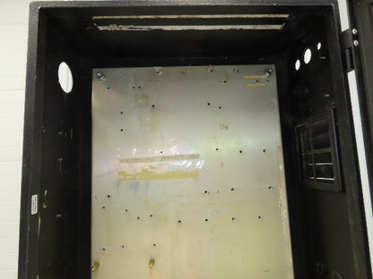 Aluminum Electrical Enclosure Control Panel 26x20x8" Back Plate JIC Black