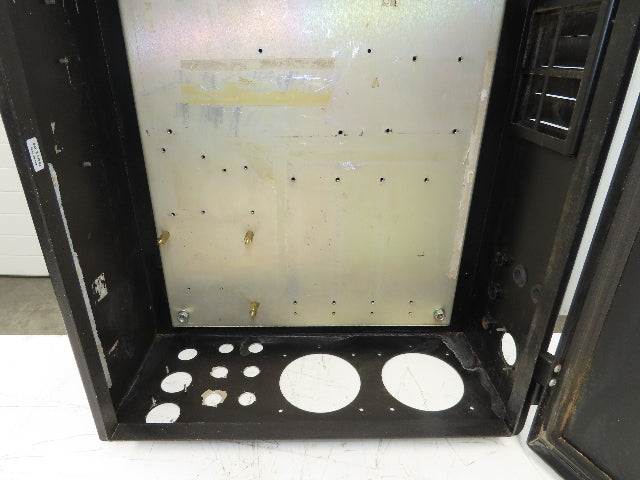 Aluminum Electrical Enclosure Control Panel 26x20x8" Back Plate JIC Black