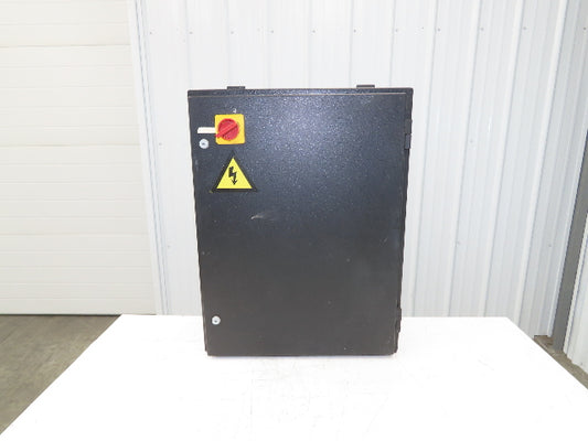 Aluminum Electrical Enclosure Control Panel 26x20x8" Back Plate JIC Black