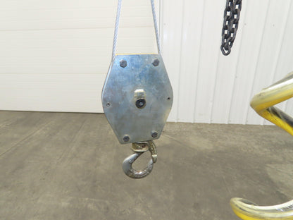 Ingersoll Zimmerman BW020120 Pneumatic Air Balancer 6' Travel 400Lb Swivel Mount