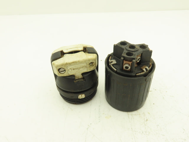 Hubbell HBL7765C Electrical Plug 3PH 4 Wire Male Twist Lock 50A 600VAC 250VDC