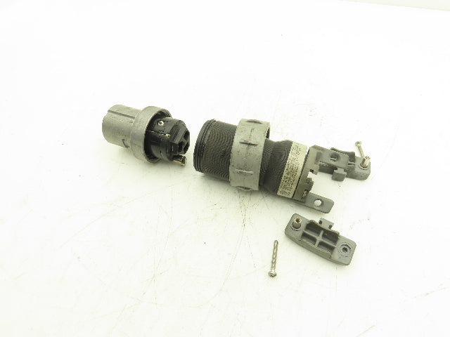 Hubbell HBL430PS1W Pin Sleeve Plug 30A 3P4W 600V 3 Pole 4 Wire 3 Pin