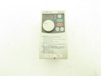 Mitsubishi FR-S520-0.2K Freqrol Inverter Drive 3Ph 240V In 0.2kW 240V 1.4A 120Hz