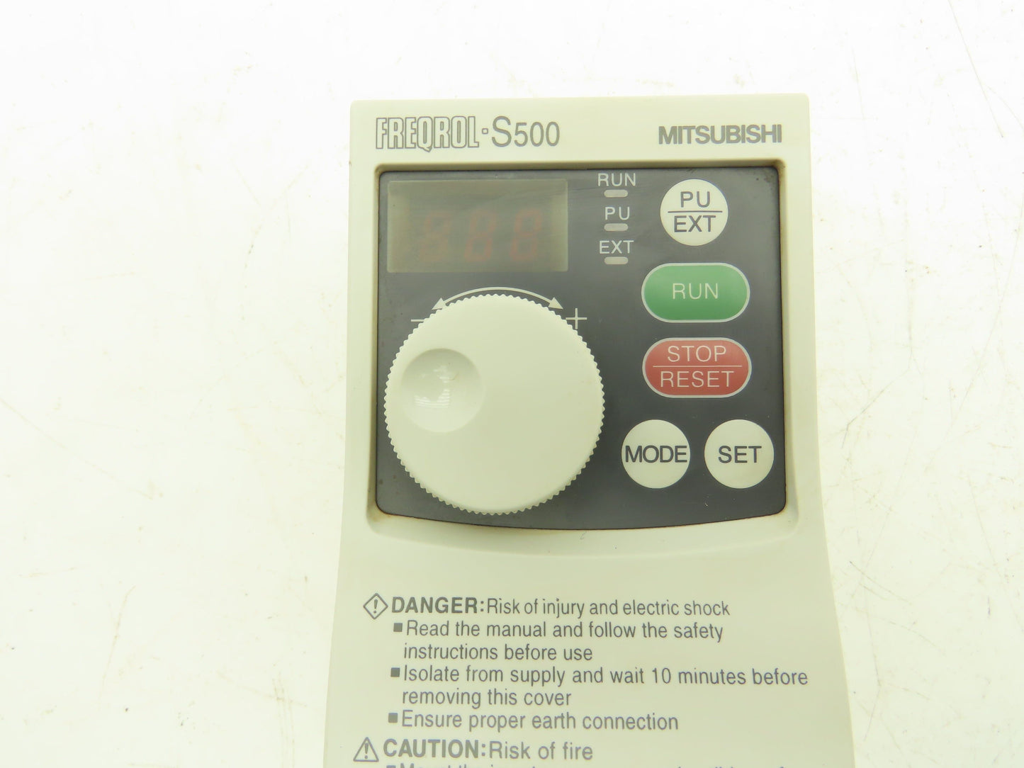 Mitsubishi FR-S520-0.2K Freqrol Inverter Drive 3Ph 240V In 0.2kW 240V 1.4A 120Hz