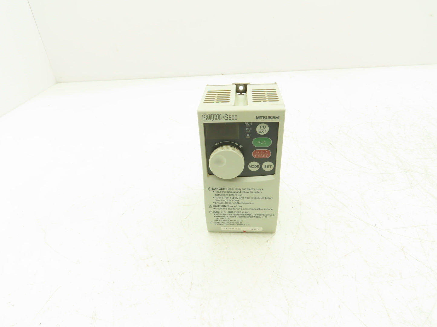 Mitsubishi FR-S520-0.2K Freqrol Inverter Drive 3Ph 240V In 0.2kW 240V 1.4A 120Hz