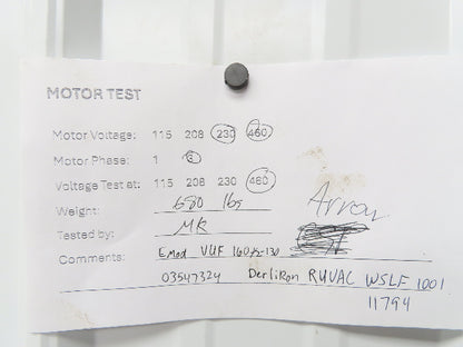 Ruvac WSLF1001 Rotary Lobe Vacuum Pump Blower 230/460V 3Ph 80 mbar 1000 m3/h