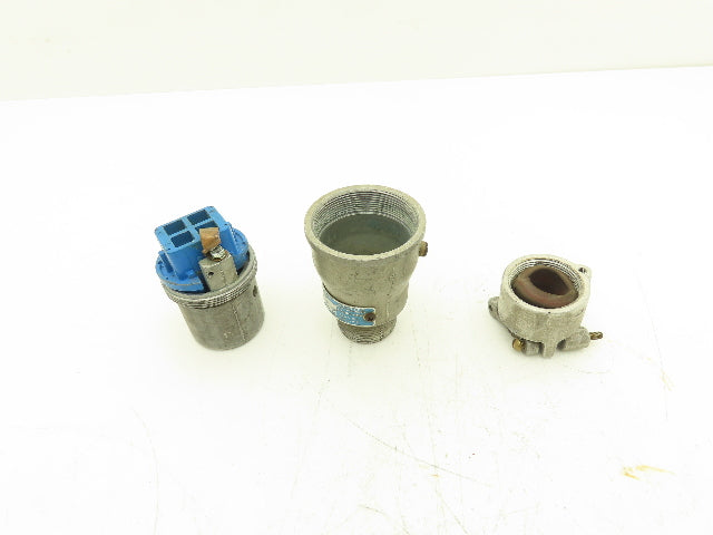 Crouse Hinds APJ 3463 Electrical Plug Male 30A 600VAC 250VDC Haz Location