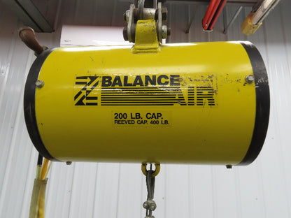 Ingersoll Zimmerman BA020120 Pneumatic Air Balancer 6' Travel 400Lb w/Load Block