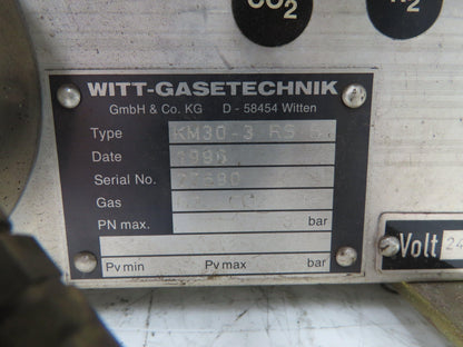 Witt Gasetechnik KM30-3RS-B2 Laser Gas Mixer CO2 N2 He 24VDC