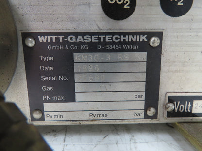 Witt Gasetechnik KM30-3RS-B2 Laser Gas Mixer CO2 N2 He 24VDC