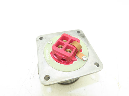 Crouse Hinds AR342 Arktite Receptacle 30A Amp 4p 3w 600VAC Pin Sleave Housing