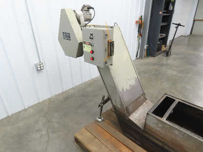 Hennig CNC Chip Conveyor 16"x 67" Infeed 31-35" Discharge 230/460V 3PH