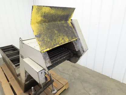 Hennig CNC Chip Conveyor 16"x 67" Infeed 31-35" Discharge 230/460V 3PH