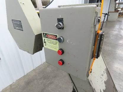 Hennig CNC Chip Conveyor 16"x 67" Infeed 31-35" Discharge 230/460V 3PH