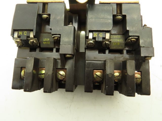 Square D 8965 S0-3 Reversing Hoist Contactor 3Hp 600V 3Ph Ser A Coil 120VAC