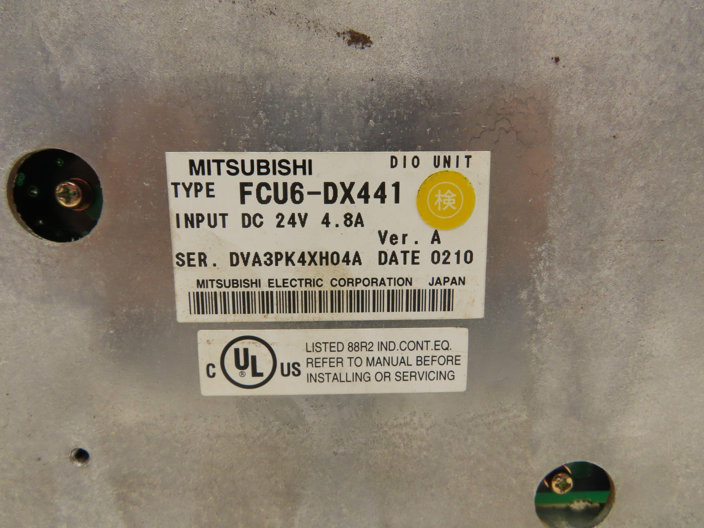 Mitsubishi FCU6-DX441 Servo DIO Unit 24VDC 4.8A Ver A