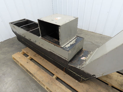 Enomoto CNC Chip Conveyor 16"x 67" Infeed 47-51" Discharge 220V 3PH