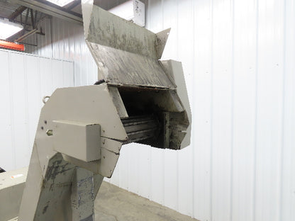 Enomoto CNC Chip Conveyor 16"x 67" Infeed 47-51" Discharge 220V 3PH
