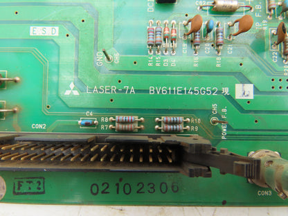 Mitsubishi BV611E145G52 LASER-7A Circuit Board