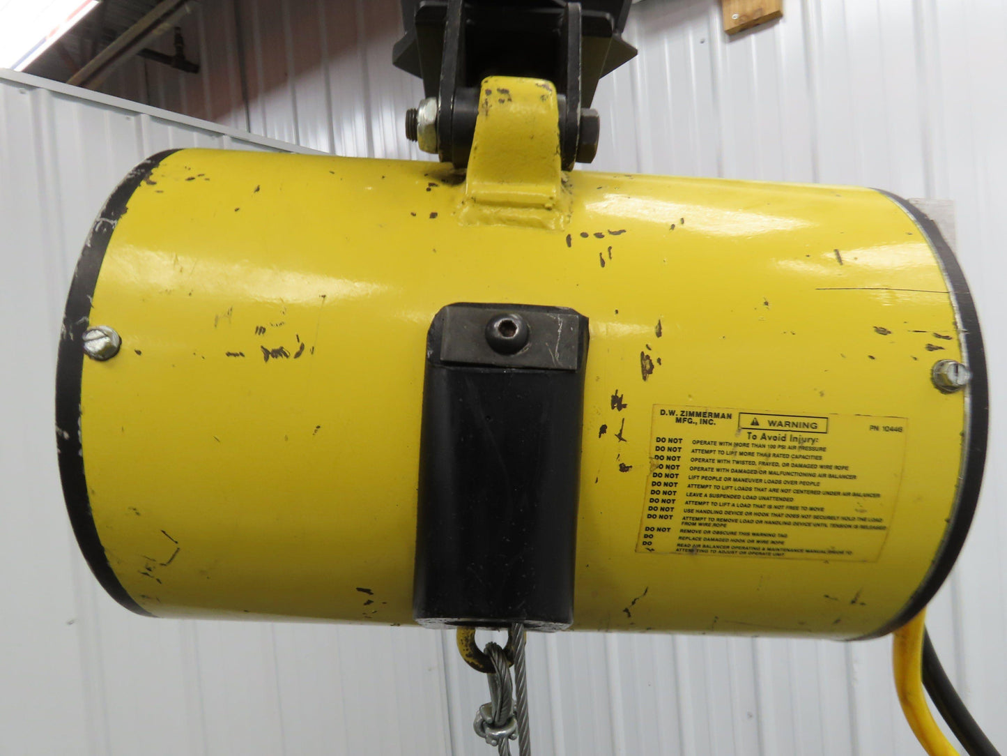 Ingersoll Zimmerman Z020A120 Pneumatic Air Balancer 6' Travel 400Lb Swivel Mount