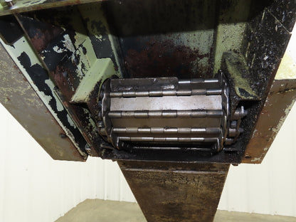 CNC Chip Conveyor 12"x 59" Infeed Low Profile 220V 3PH 82" OAL