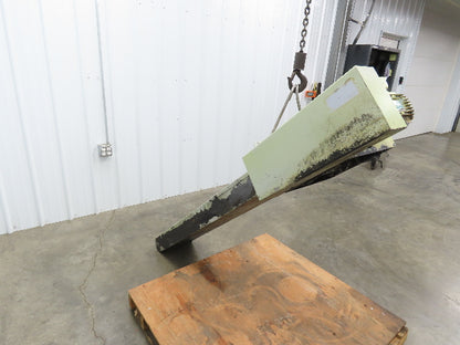 CNC Chip Conveyor 12"x 59" Infeed Low Profile 220V 3PH 82" OAL
