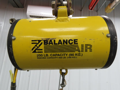 Ingersoll Zimmerman BW020120 Pneumatic Air Balancer 6' Travel 400Lb Swivel Mount