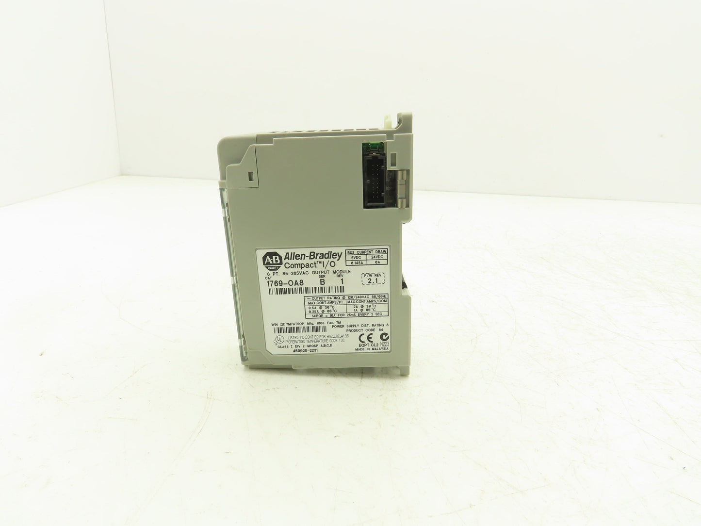 Allen Bradley 1769-OA8 Compact Logix I/O Output Module 8Pt 115/230VAC Ser B