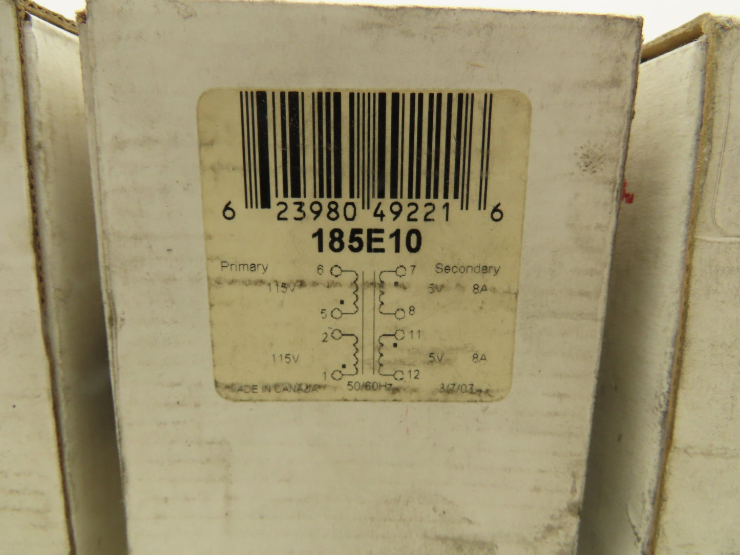 Hammond 185E10 Control Transformer 80VA HV 115 LV 5V 8A Lot of 4