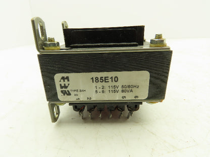 Hammond 185E10 Control Transformer 80VA HV 115 LV 5V 8A Lot of 4