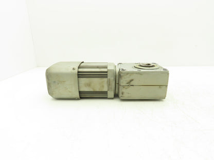 Mitsubishi GM-HY2FB-RH Worm AC Gearmotor Brake 60:1 0.2kW 30rpm Dual 25mm Shaft