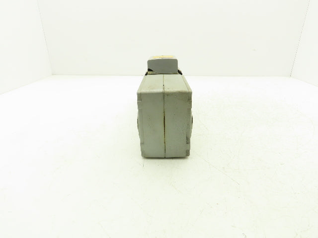 Mitsubishi GM-HY2FB-RH Worm AC Gearmotor Brake 60:1 0.2kW 30rpm Dual 25mm Shaft