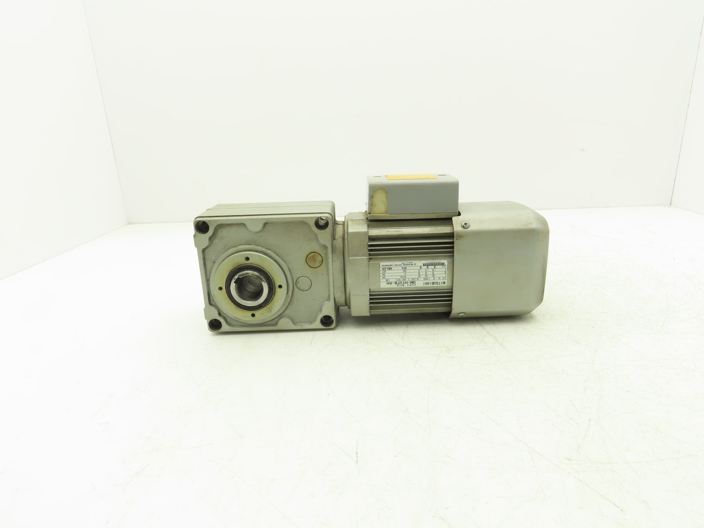 Mitsubishi GM-HY2FB-RH Worm AC Gearmotor Brake 60:1 0.2kW 30rpm Dual 25mm Shaft