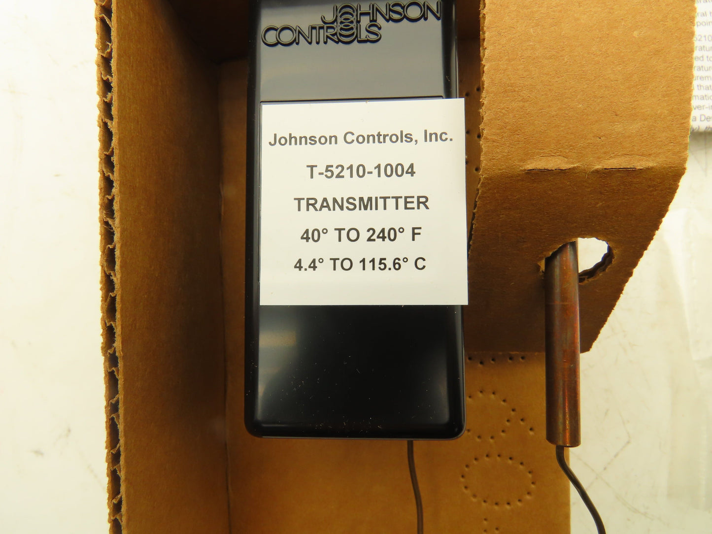 Johnson Controls T-5210-1004 Pneumatic Signal Temperature Transmitter 5.5" Bulb