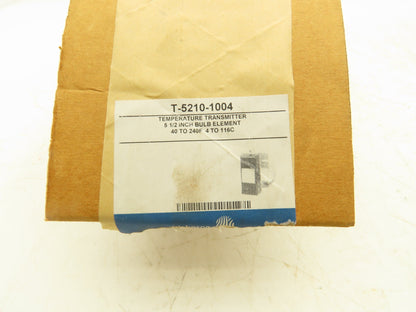 Johnson Controls T-5210-1004 Pneumatic Signal Temperature Transmitter 5.5" Bulb
