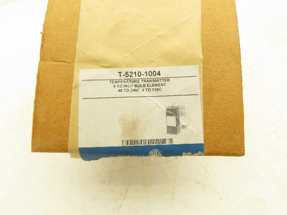 Johnson Controls T-5210-1004 Pneumatic Signal Temperature Transmitter 5.5" Bulb