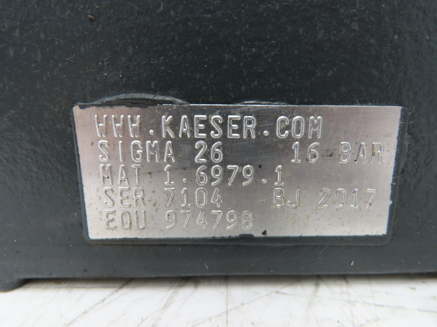 Kaeser Sigma 26 Rotary Screw Air Compressor Air End 50Hp 16bar