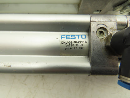 Festo DNU-32-70-PPV-A Pneumatic Air Cylinder 32mm Bore 70mm Stroke Lot of 2