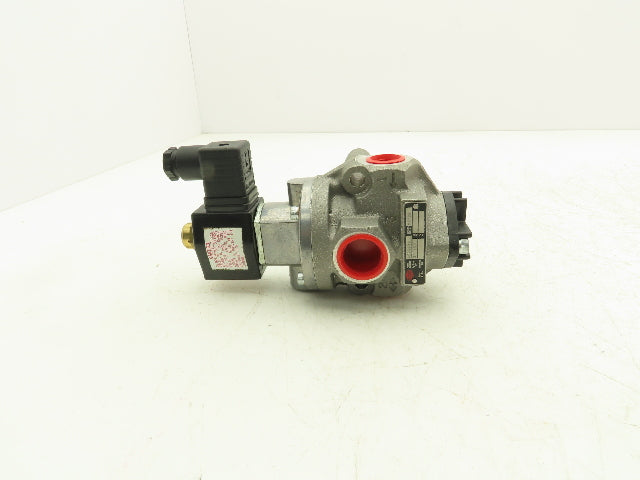 Herion 80-265-70 Pneumatic Air Indirect Solenoid Actuated Poppet Valve 24V Coil